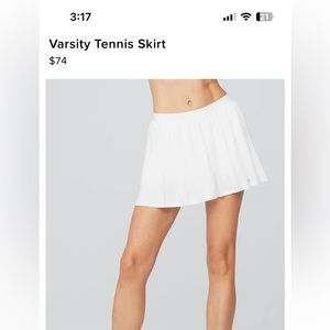 Varsity Tennis Skirt - Alo yoga - size medium, worn twice! So cute!